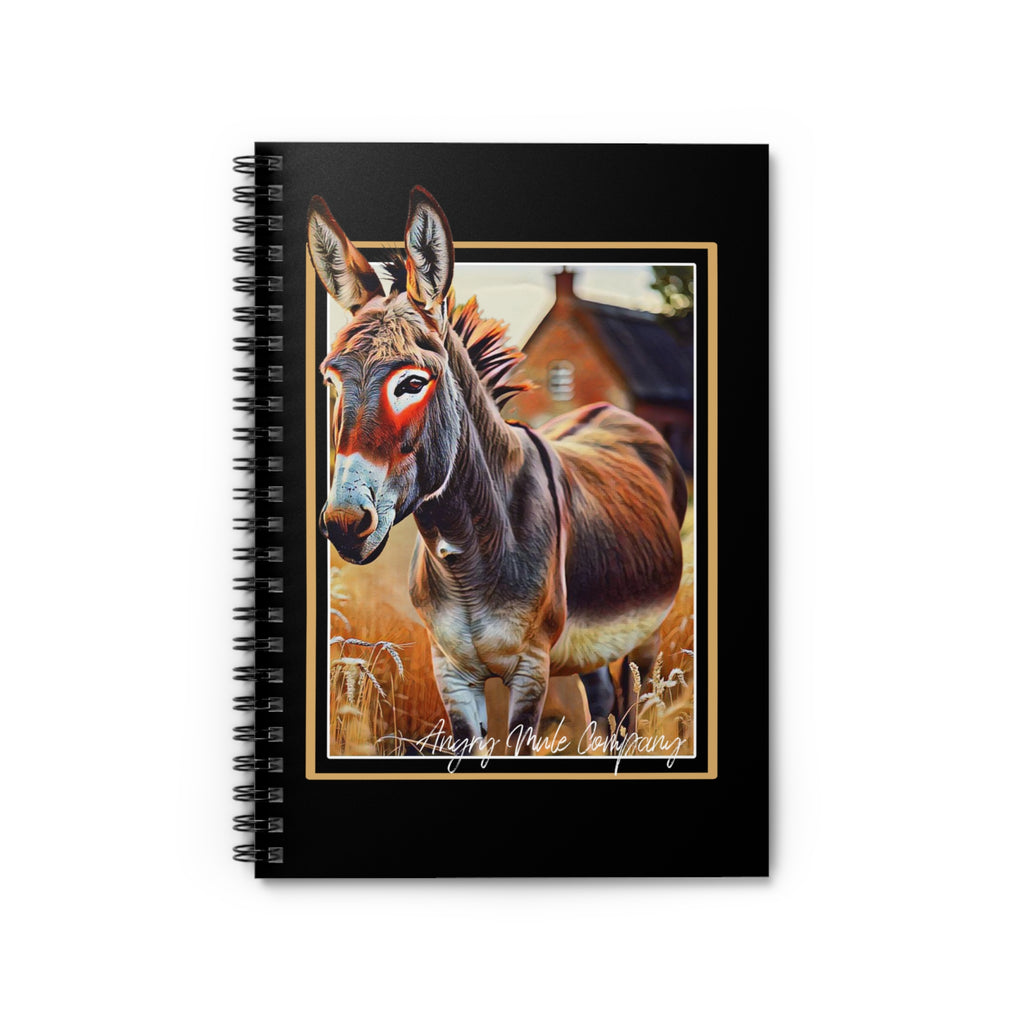 Donkey Farmhouse Spiral Notebook — Ruled Journal for Animal Lovers