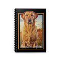 Labrador Portrait Spiral Notebook — Ruled Journal for Dog Lovers