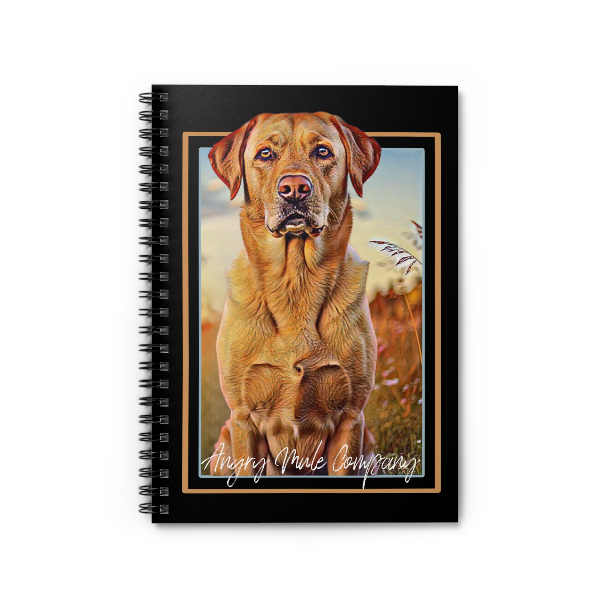 Labrador Portrait Spiral Notebook — Ruled Journal for Dog Lovers