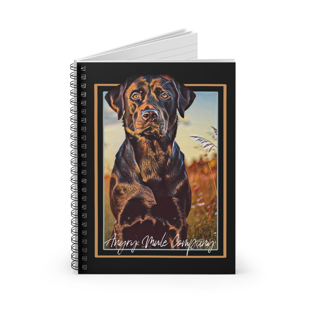 Labrador Portrait Spiral Notebook — Ruled Journal for Dog Lovers