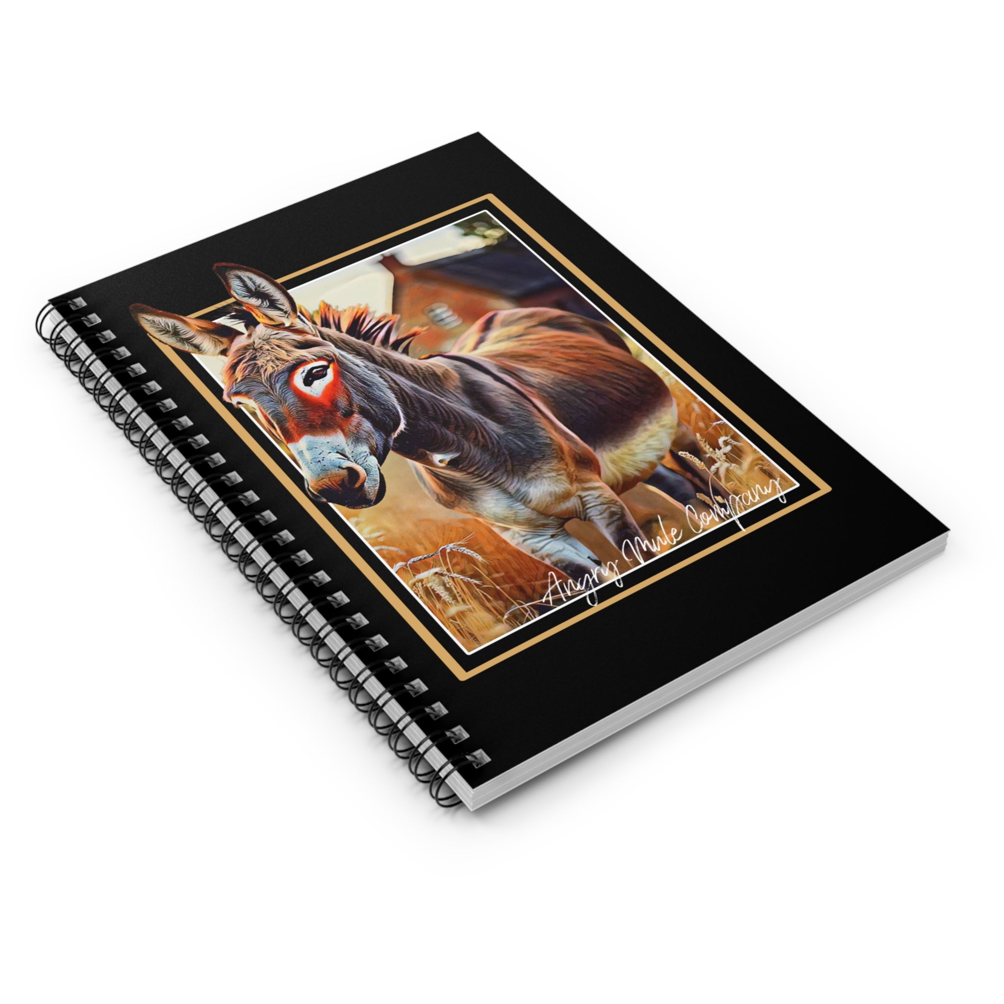 Donkey Farmhouse Spiral Notebook — Ruled Journal for Animal Lovers