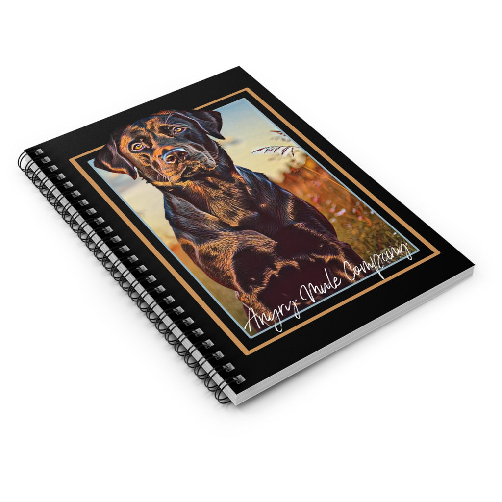 Labrador Portrait Spiral Notebook — Ruled Journal for Dog Lovers