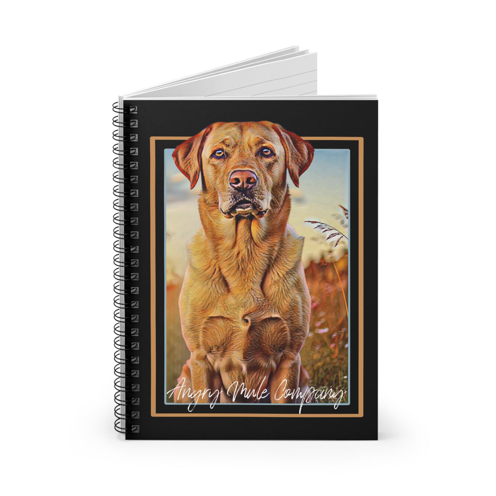 Labrador Portrait Spiral Notebook — Ruled Journal for Dog Lovers