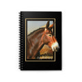 Mule Portrait Spiral Notebook — Ruled Journal for Horse & Farm Lovers