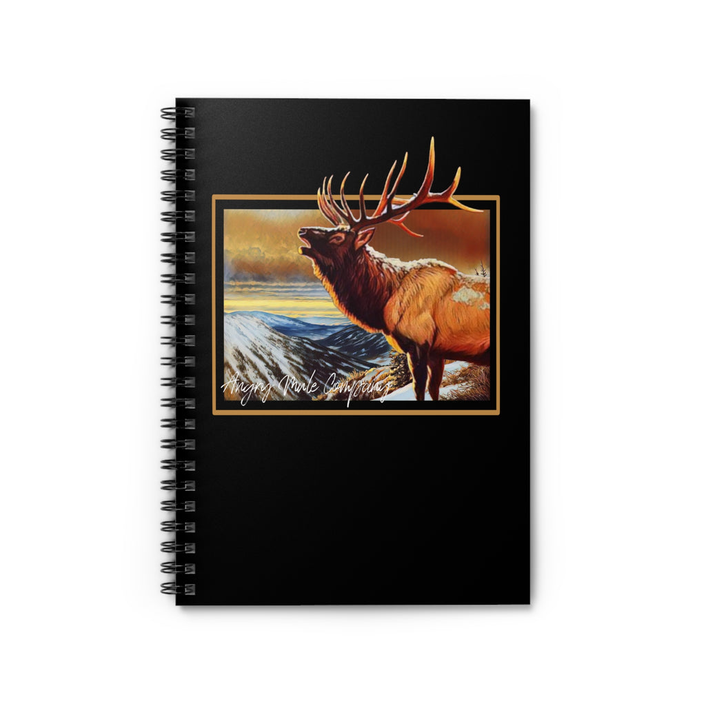 Elk Sunset Spiral Notebook — Ruled Journal for Nature Lovers