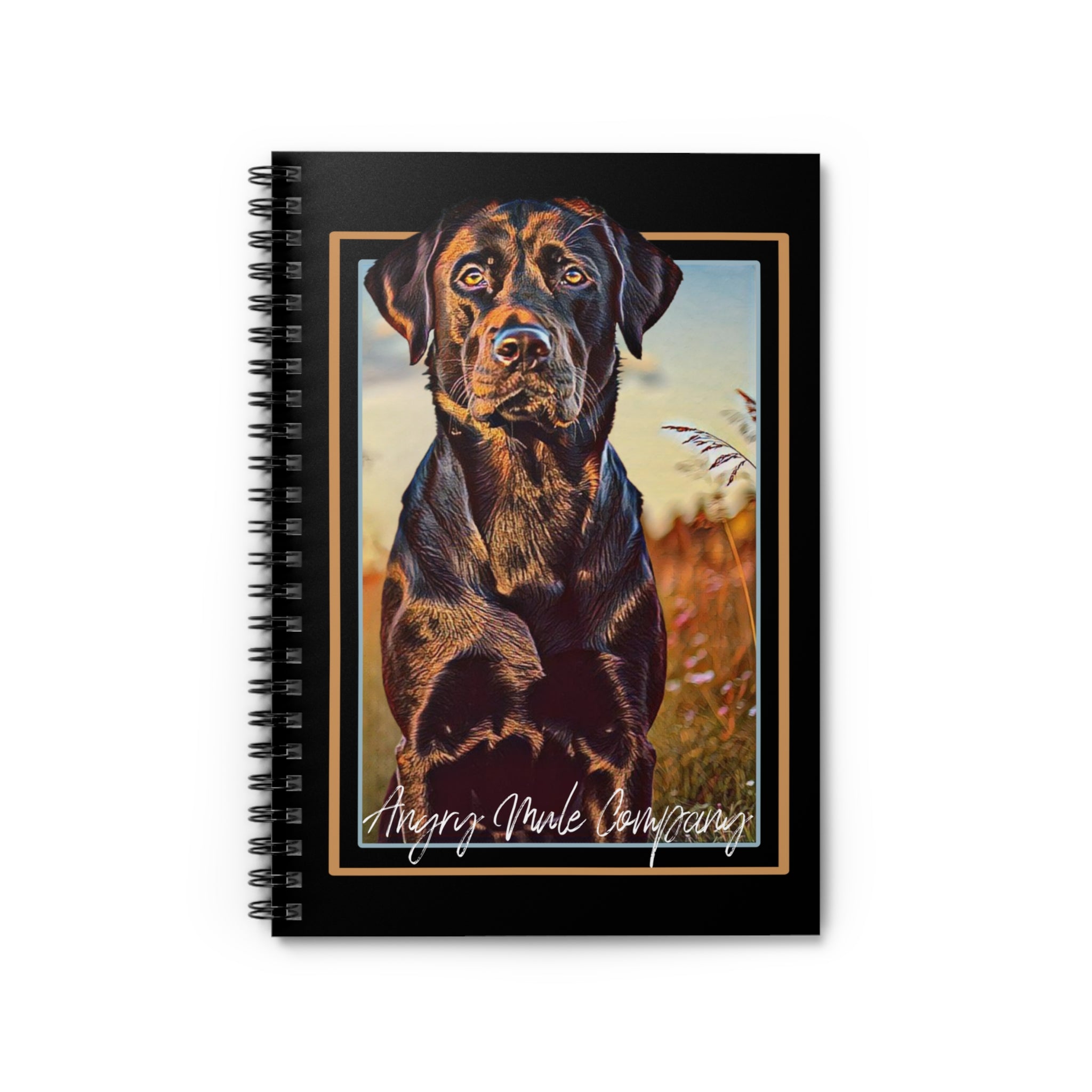 Labrador Portrait Spiral Notebook — Ruled Journal for Dog Lovers