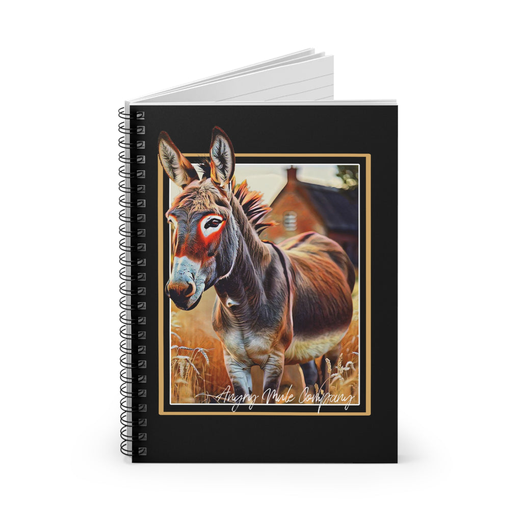 Donkey Farmhouse Spiral Notebook — Ruled Journal for Animal Lovers