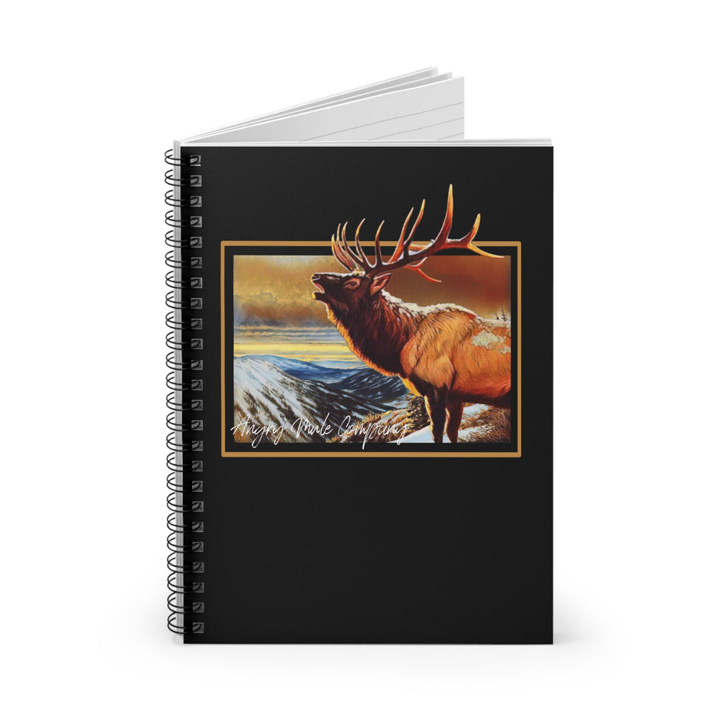 Elk Sunset Spiral Notebook — Ruled Journal for Nature Lovers