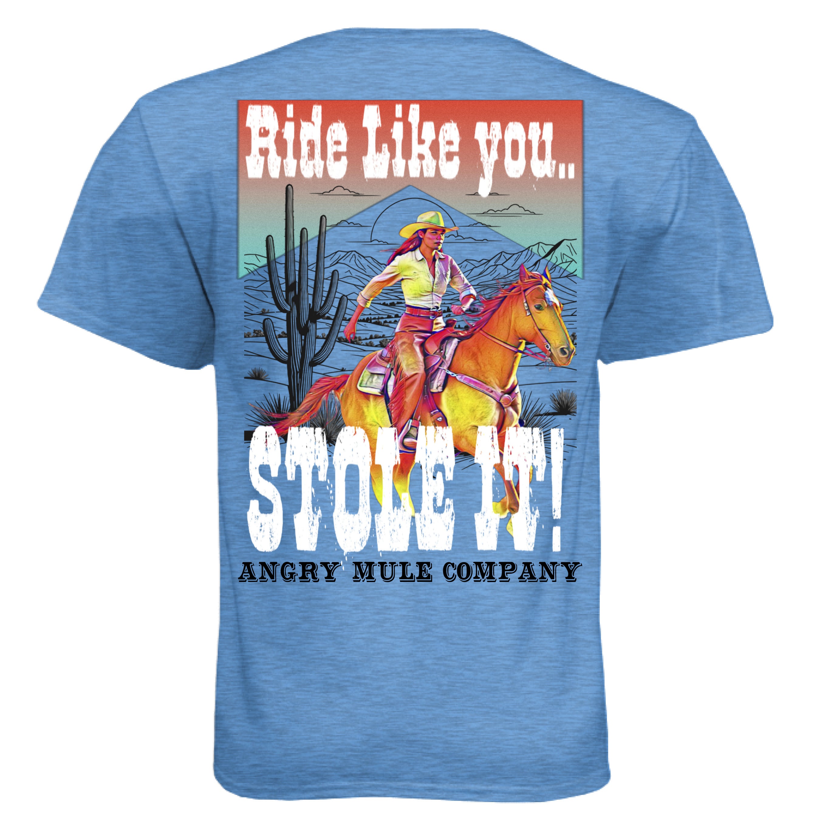 Heather Columbia Blue - BACK