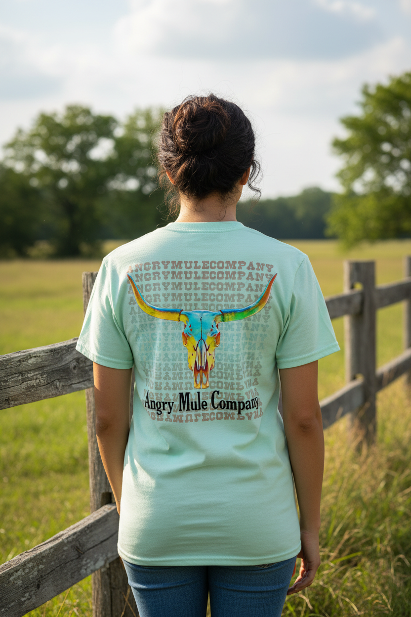 Bull Skull Sample Tee - light