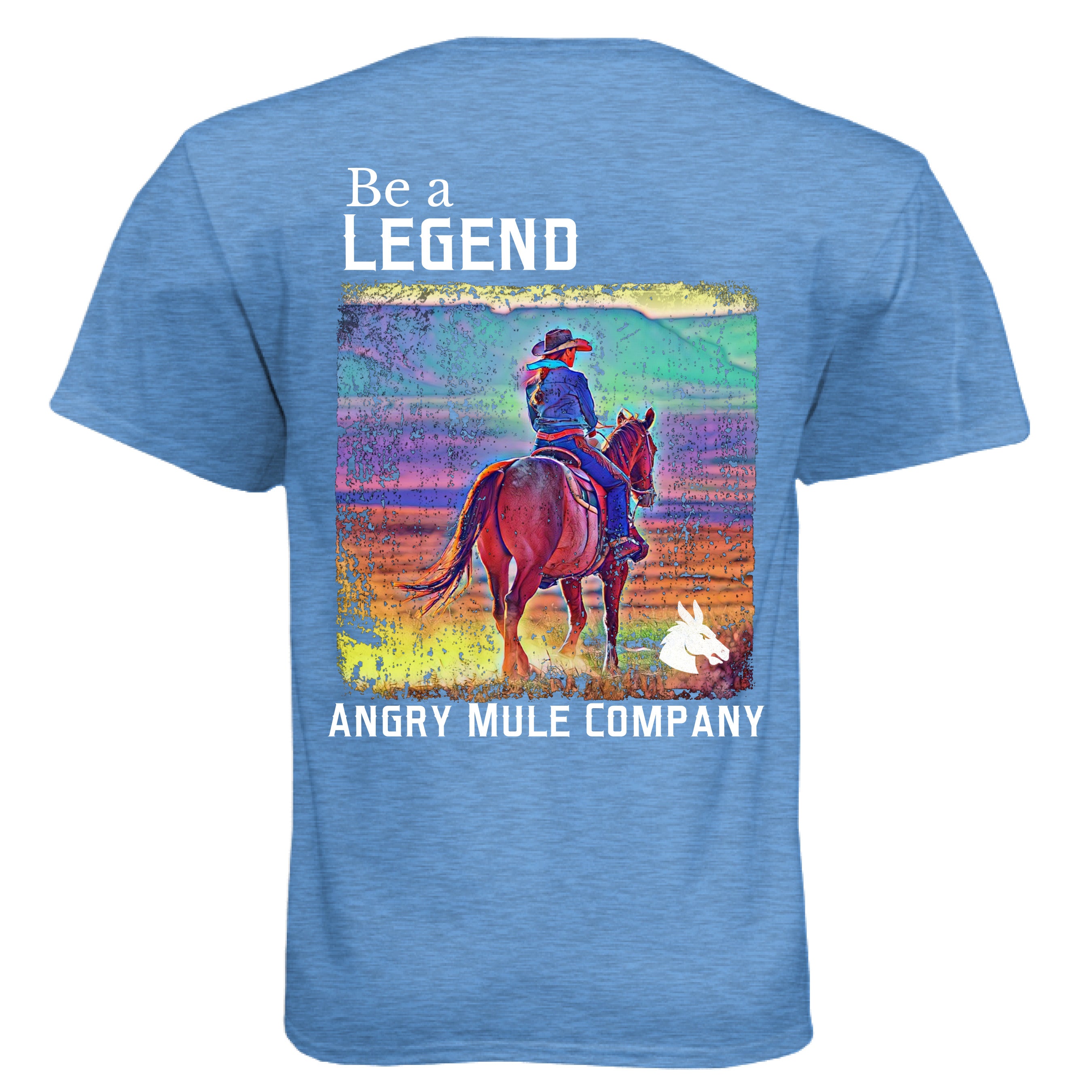 Heather Columbia Blue - BACK