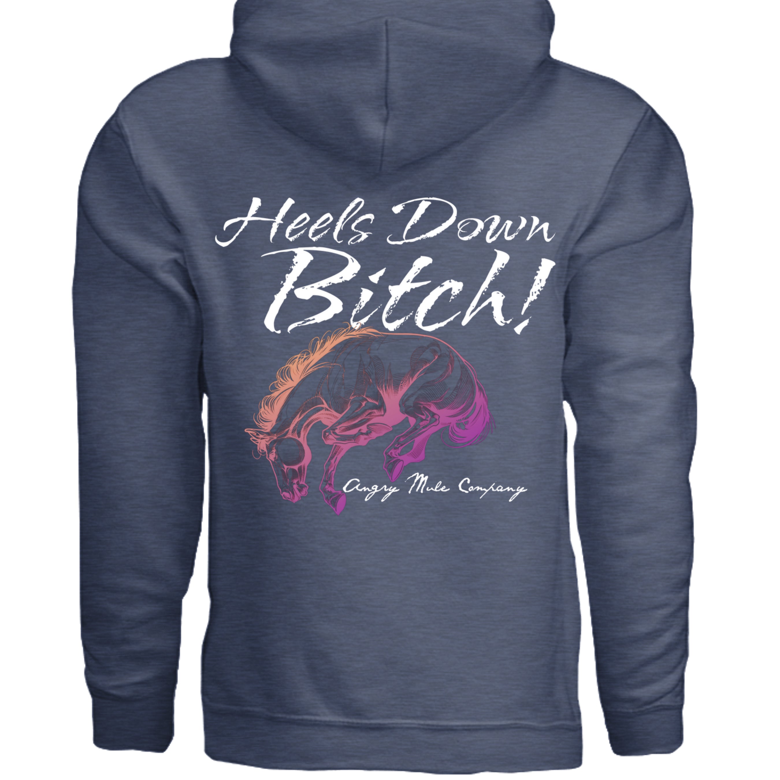 Heather Sport Dark Navy - G185 - BACK