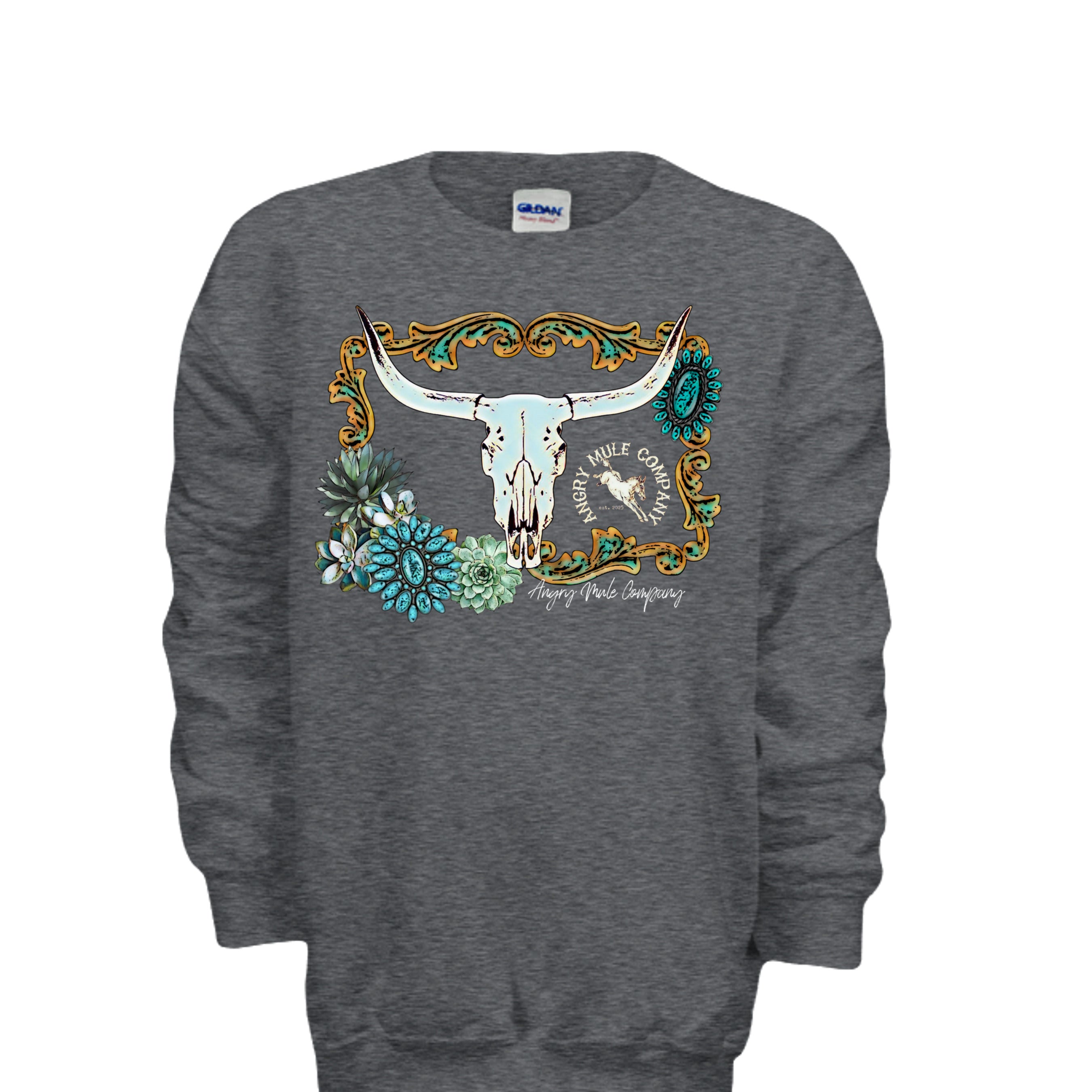 DARK HEATHER - G180B - FRONT