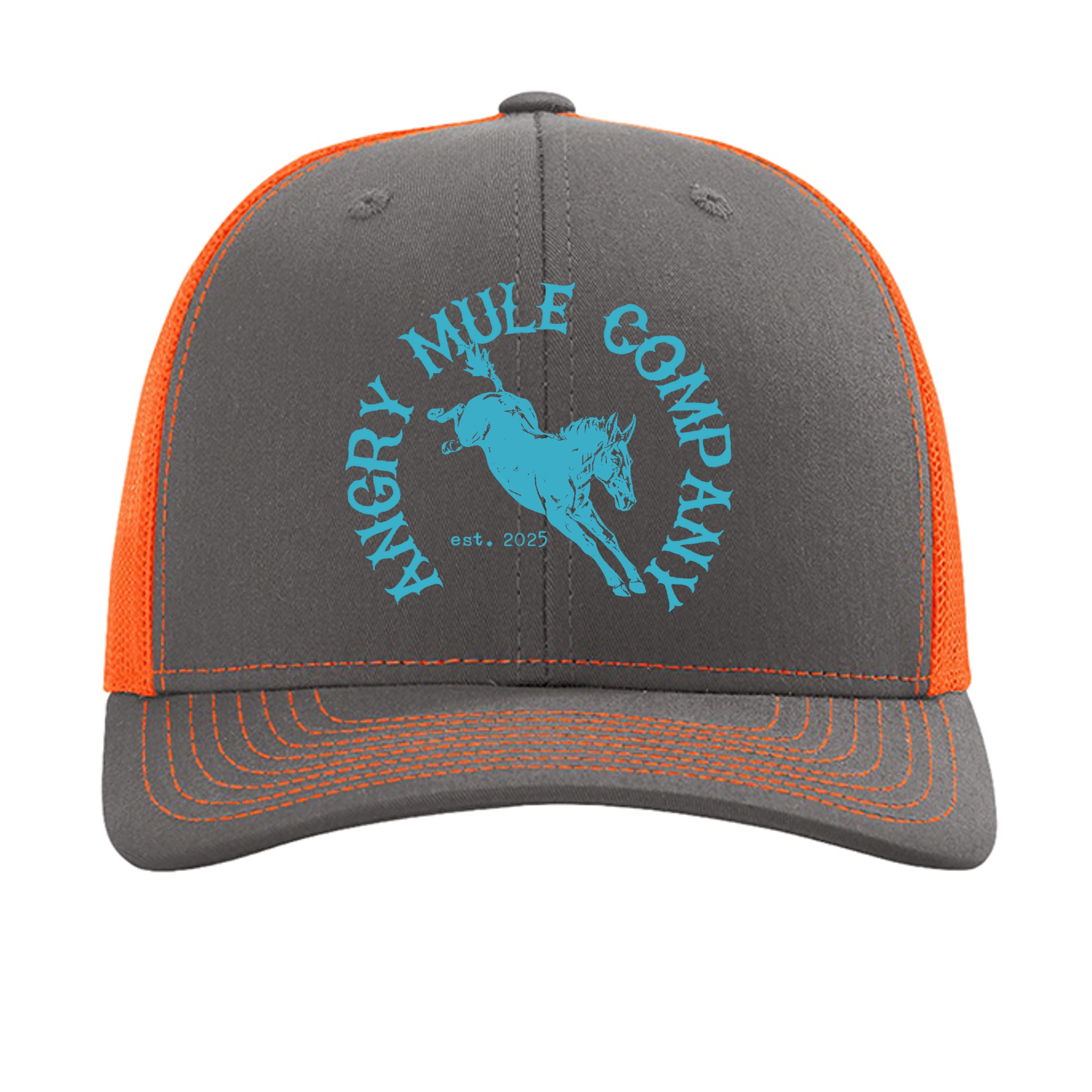 Charcoal/ Neon Orange - 112 - FRONT