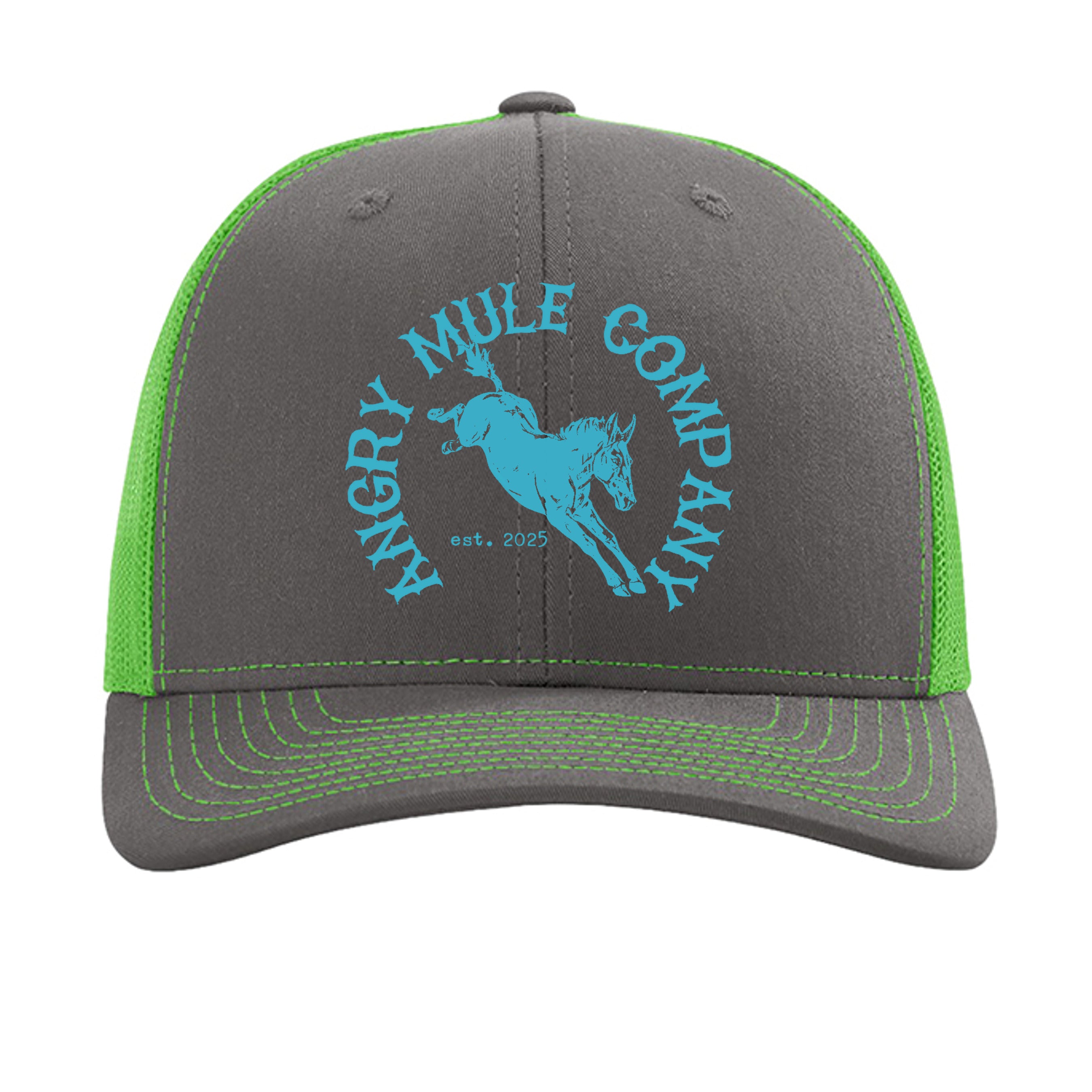 Charcoal/ Neon Green - 112 - FRONT