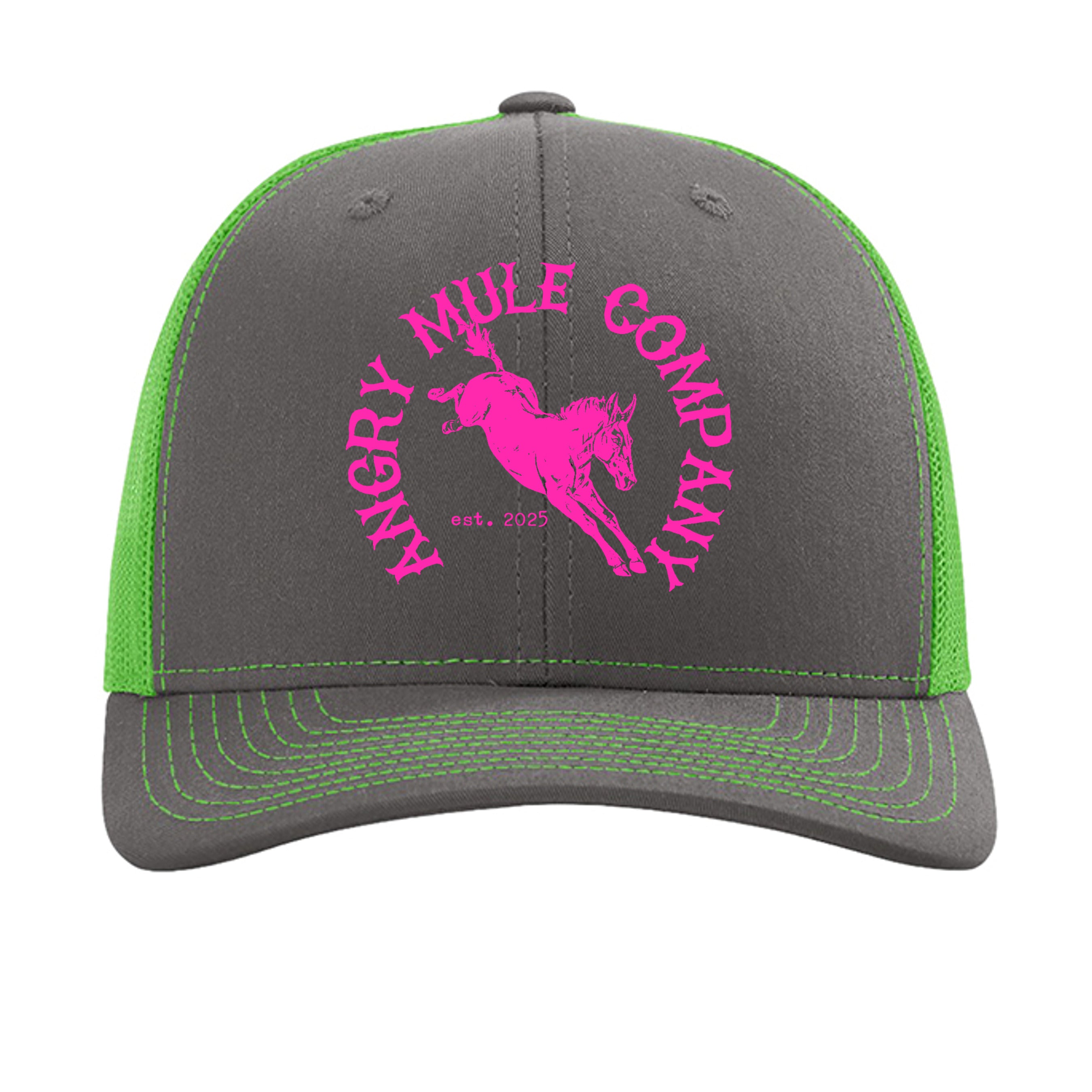 Charcoal/ Neon Green - 112 - FRONT