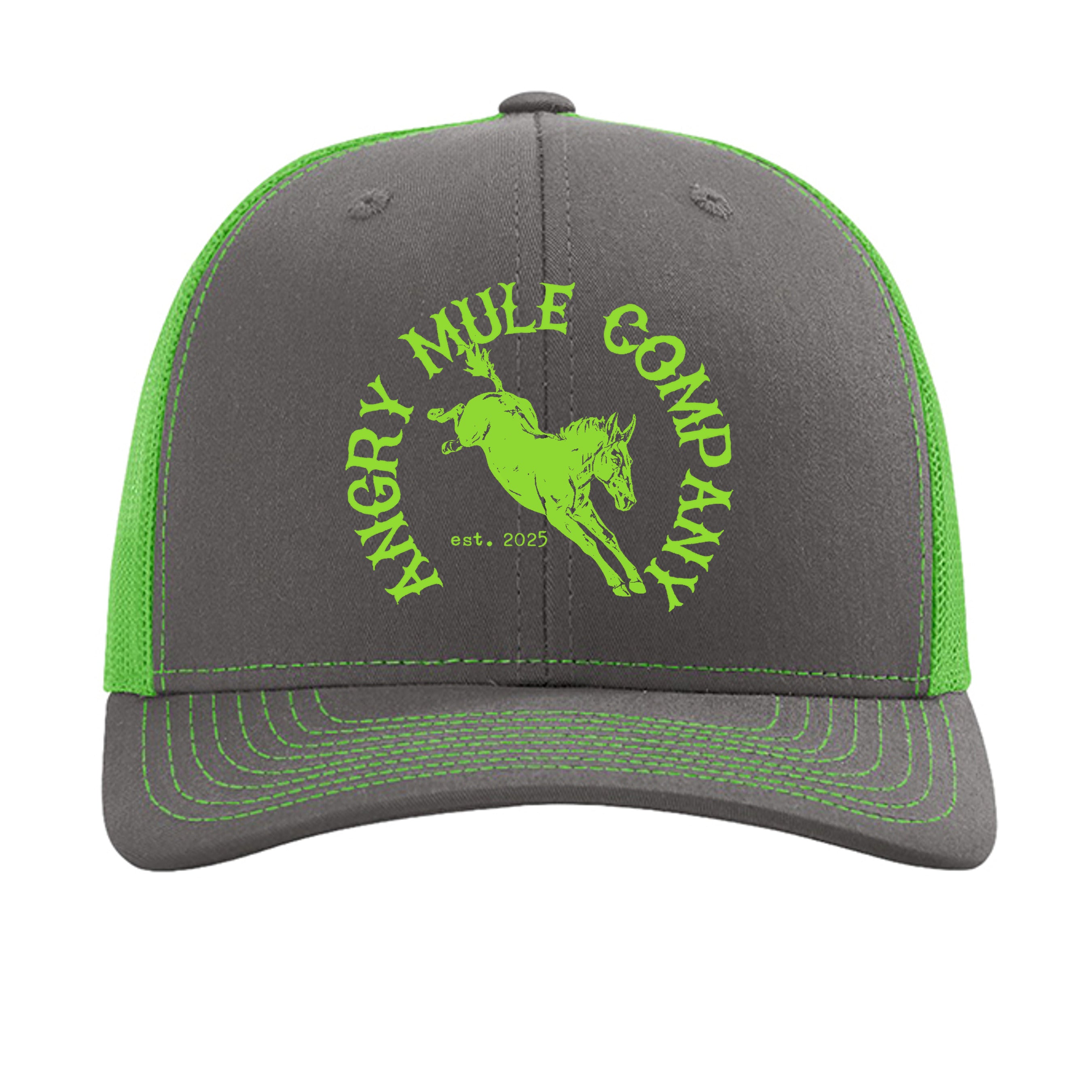 Charcoal/ Neon Green - 112 - FRONT
