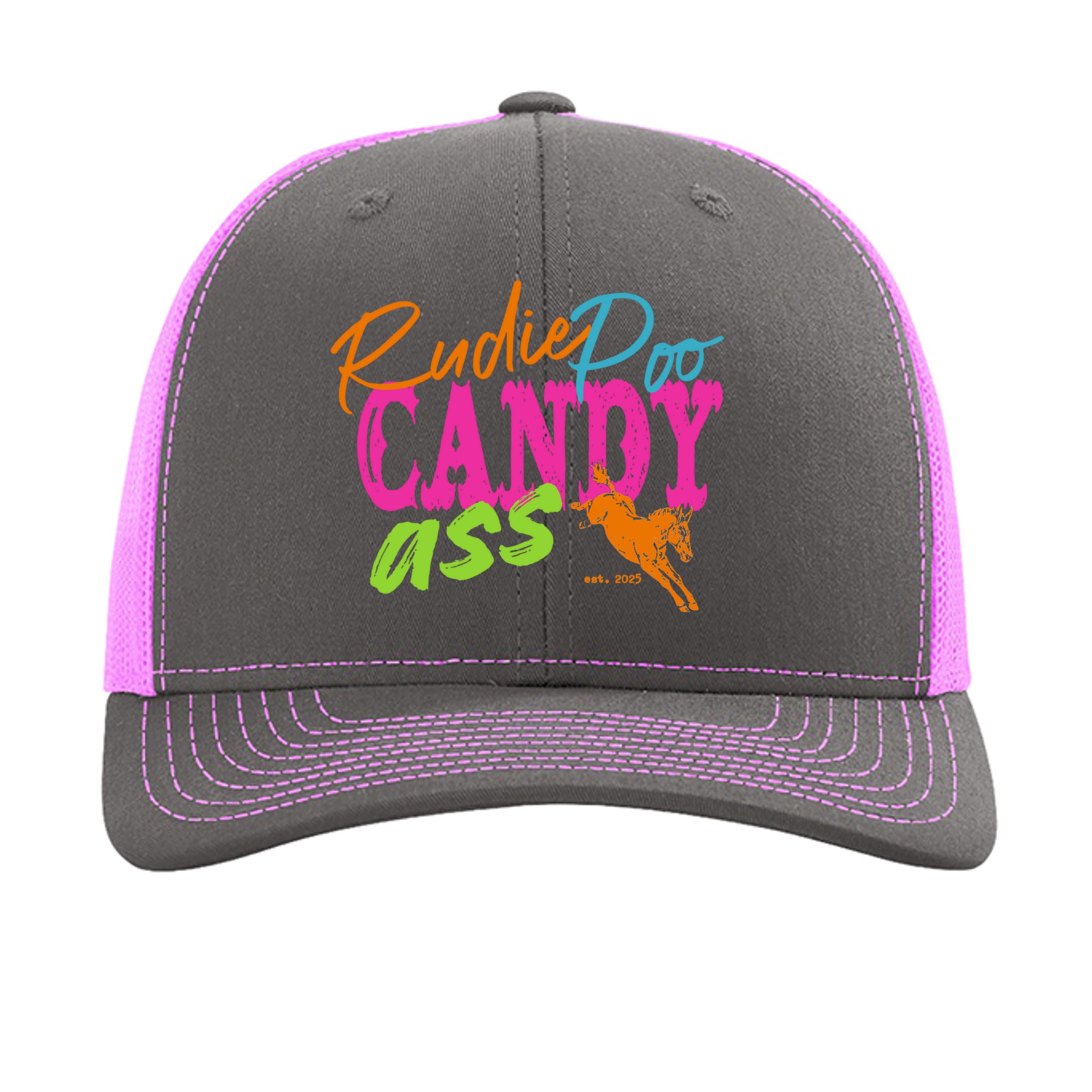 Charcoal/ Neon Pink - 112 - FRONT