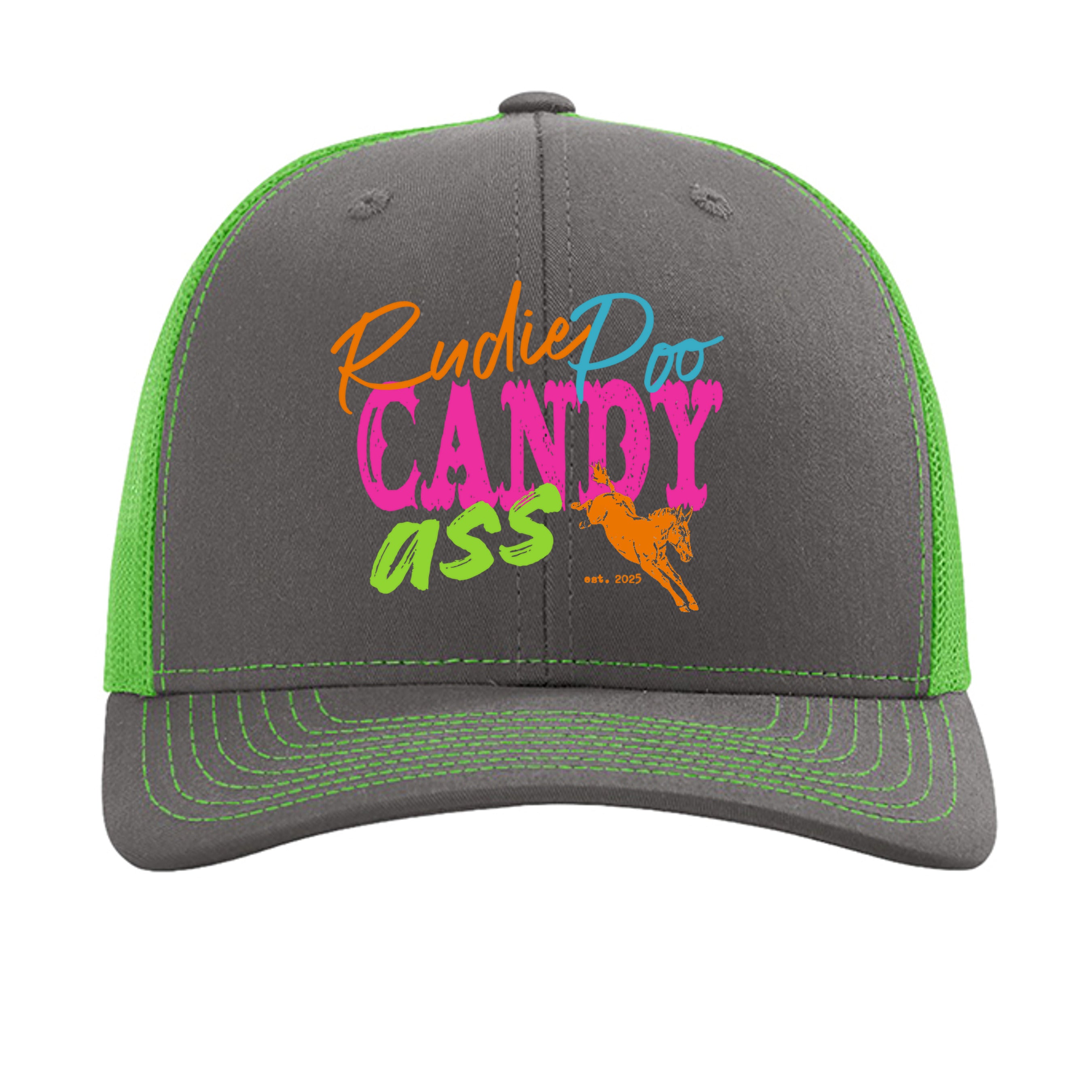 Charcoal/ Neon Green - 112 - FRONT