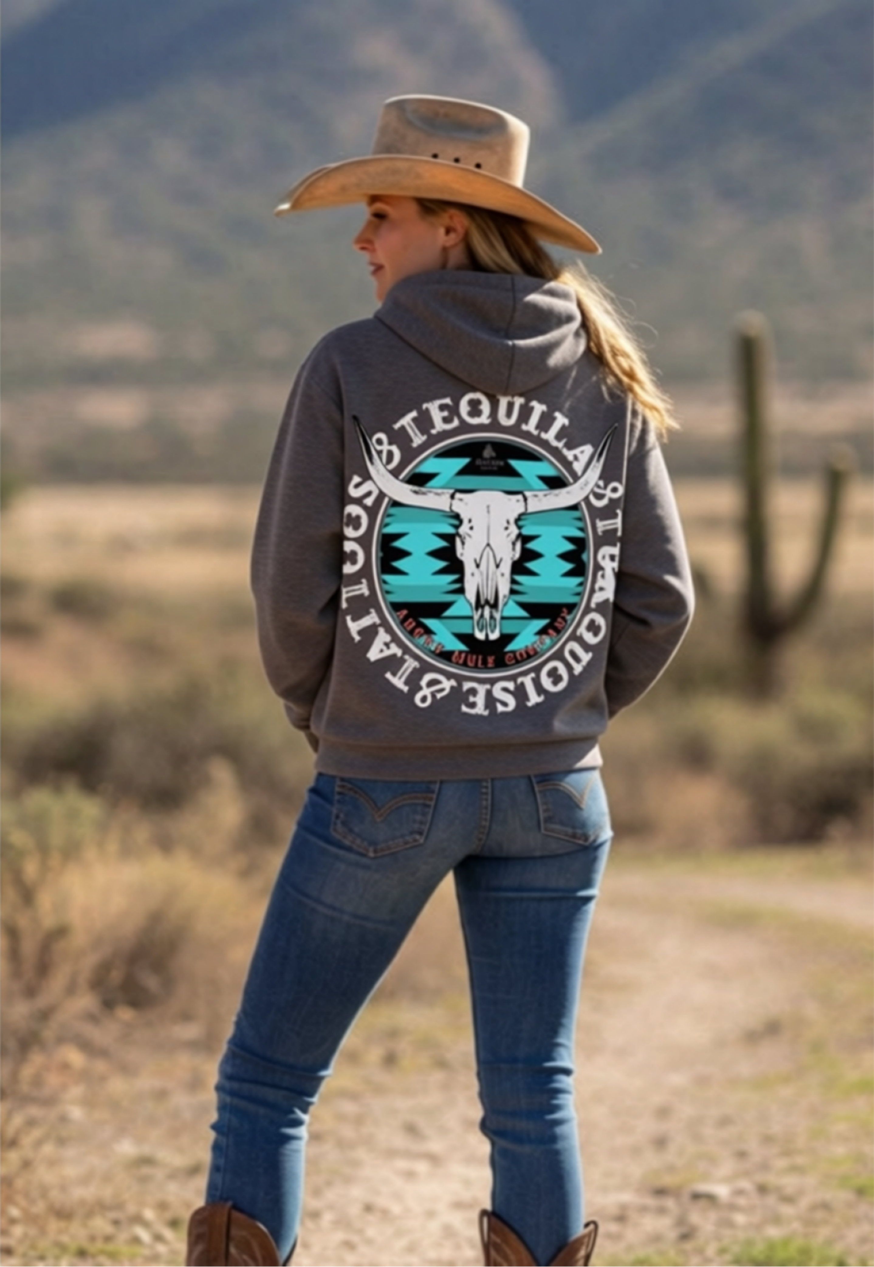 Turquoise and Tequila Hoodie