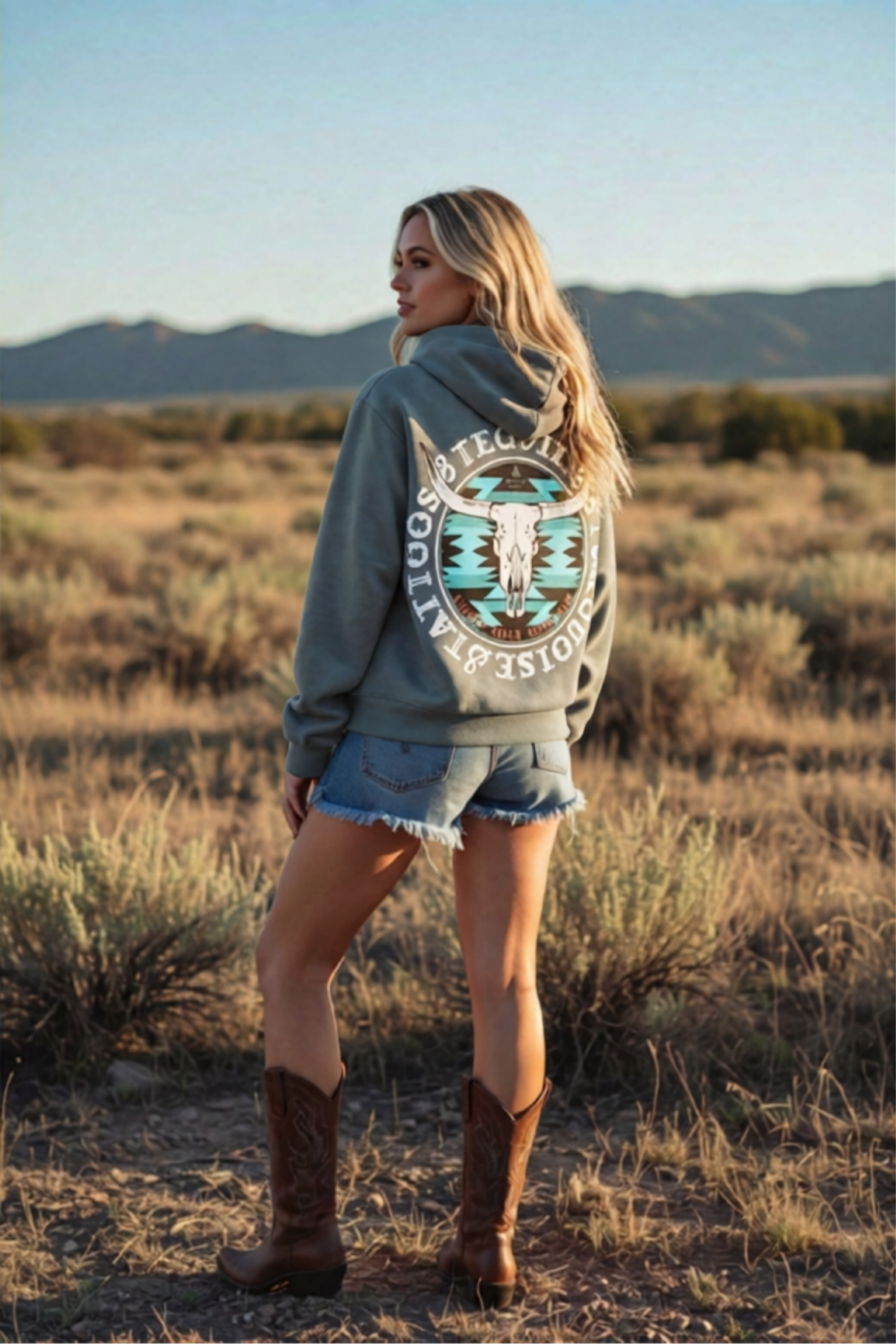 Turquoise and Tequila Hoodie