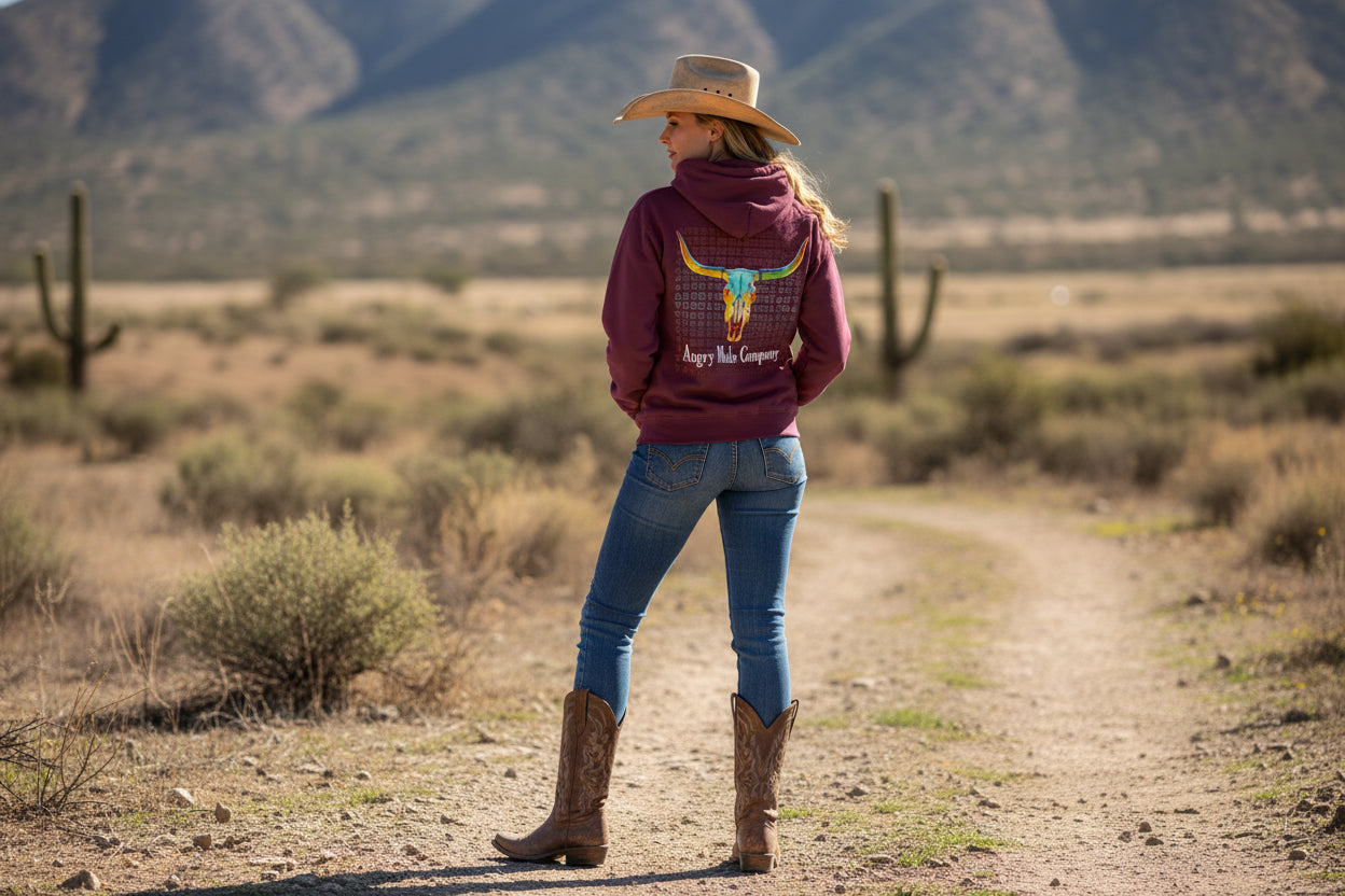 Bull Skull Logo Hoodie