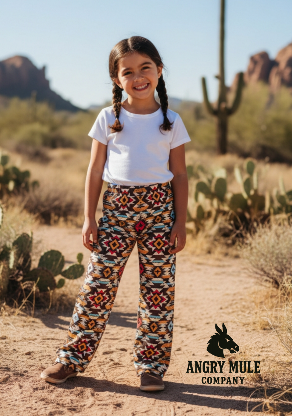 Southwest Aztec Kids Lounge Pants Cozy Sleepwear