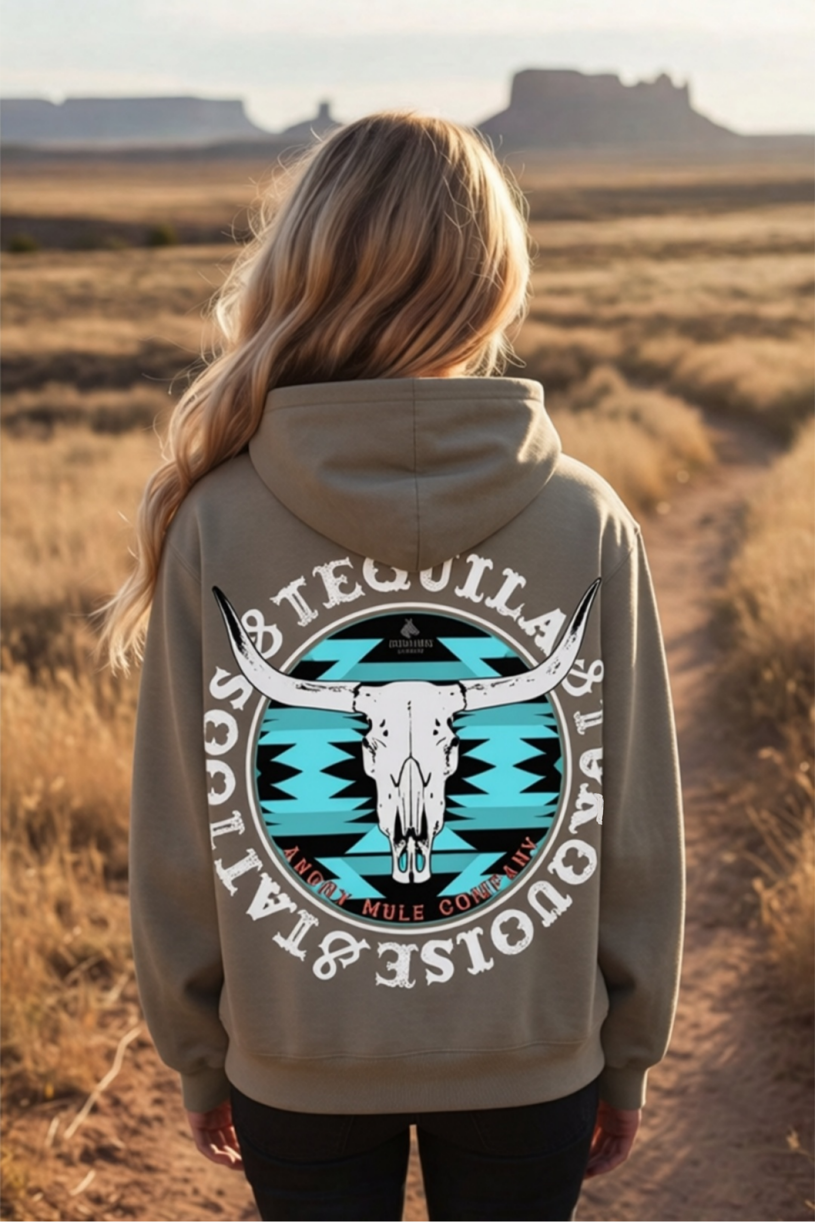 Turquoise and Tequila Hoodie